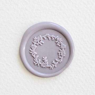 UNIQOOO Garden Wreath Wild Floral Wax Seal Stamp for Elegant Invitations and DIY Projects