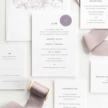 UNIQOOO Wild Floral Wax Seal Stamp for Invitations & Crafts