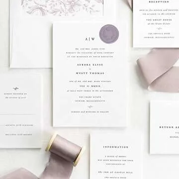 UNIQOOO Wild Floral Wax Seal Stamp for Invitations & Crafts