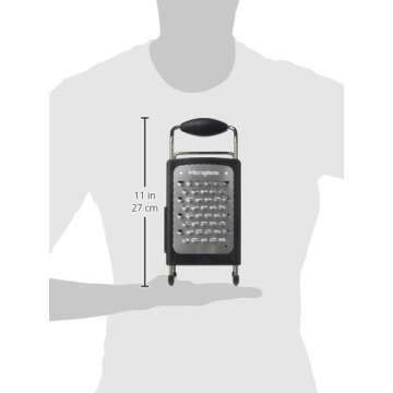 Microplane Ultra-Sharp Box Grater with 4 Blades for Kitchen Usage
