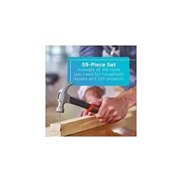 BLACK+DECKER 12V MAX Drill & Home Tool Kit, 60-Piece