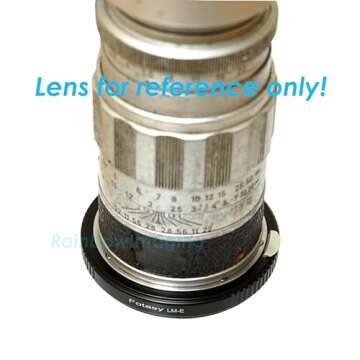 Fotasy Pro Leica M Lens to E Mount Adapter, Leica M E Mount, FE Leica M Adapter, Compatible with Sony a7 a7R a7s II III IV a9 a7c Alpha 1 a6600 a6500 a6400 a6300 a6100 a6000 a5100 a5000 a3500 ZV-E10