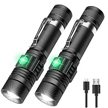 Super Bright 2000lm LED Tactical Flashlight - Rechargeable & Waterproof