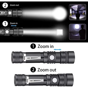 2000lm Rechargeable Waterproof LED Tactical Flashlight