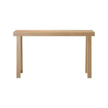 Plank+Beam Solid Wood Console Table, 56 Inch, Sofa Table, Narrow Entryway Table for Hallway, Behind The Couch, Living Room, Foyer, Easy Assembly, Blonde