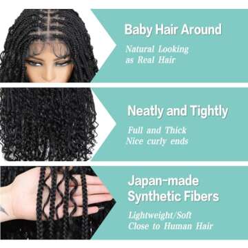 Stylish Humistwbiu Boho Box Braided Wig for Women
