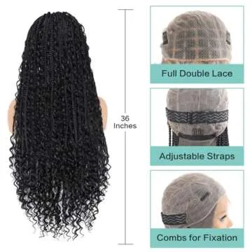 Stylish Humistwbiu Boho Box Braided Wig for Women