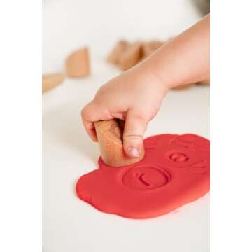 Alphabet Playdough Stamps for Kids - Lowercase Learning Fun