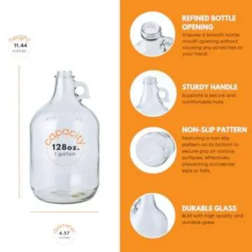 Premium FastRack 1 Gallon Glass Wine Fermenter