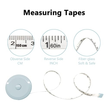 GDMINLO Retractable Tape Measure Set for Sewing & Tailoring