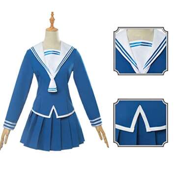 LTAKK Tohru Honda Cosplay Outfit Fruits Basket Sailor Dress Anime Women Japanese School Uniform, Large