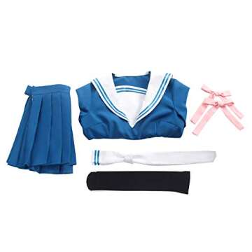 LTAKK Tohru Honda Cosplay Outfit Fruits Basket Sailor Dress Anime Women Japanese School Uniform, Large