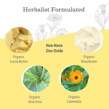 Earth Mama Baby Face Mineral Sunscreen Stick SPF 40