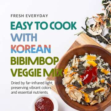 Dried Korean Mustard Greens [ 돌산갓나물 ] 2 Pouches, Mustard Greens Mix with Mushrooms and Root Vegetables Medley, Great for Rice Bowls and Stew [ Korea Herb ]