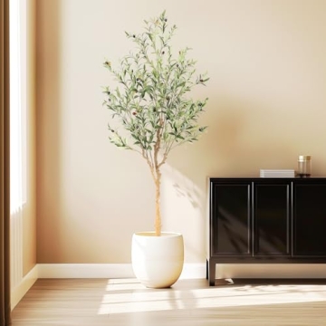 Nafresh Tall Faux Olive Tree for Stunning Home Decor