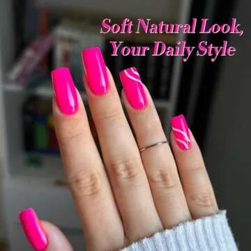 Born Pretty Neon Pink Gel Nail Polish - Vibrant 15ml for Nail Art and DIY