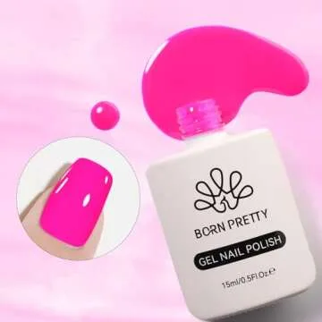 Born Pretty Neon Pink Gel Nail Polish for Stunning Nail Art