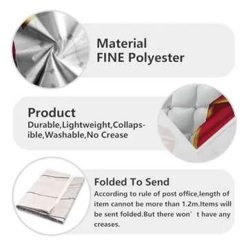 Renaiss 7x5ft Royal Red Backdrop for Baby Showers Photography