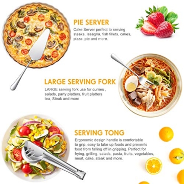 10-Piece Stainless Steel Serving Utensil Set for Every Occasion