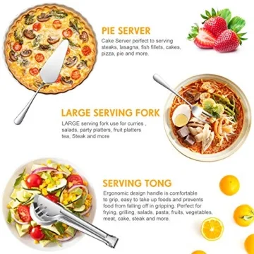 10-Piece Stainless Steel Serving Utensil Set for Every Occasion