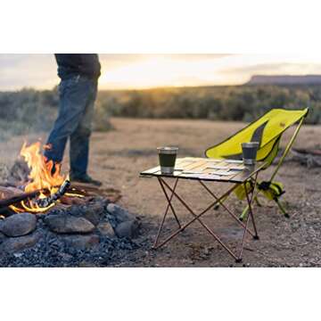 TREKOLOGY YIZI GO Portable Camping Chair - Compact Ultralight Folding Backpacking Chairs, Small Coll...