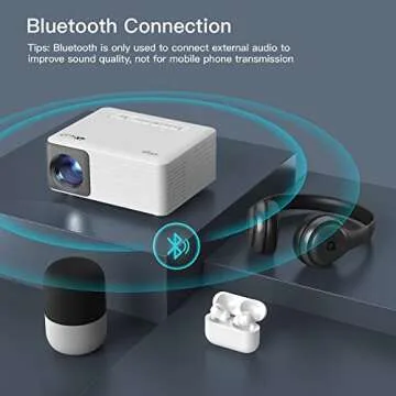 Compact Mini Projector with Bluetooth and Multiple Features
