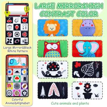 teytoy Tummy Time Mirror Newborn Toys Infant Toys 0-3 Months Brain Developmental Baby Mirror Tummy T...