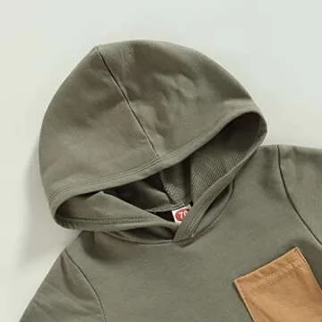 TheFound Cute Newborn Baby Boy Clothes Solid Color Hooded Tops Drawstring Shorts Casual 2Pcs Summer Outfits