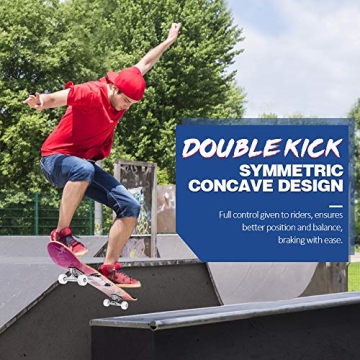 BELEEV Complete 31 Inch Skateboard for All Ages