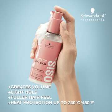 OSiS+ Upload Volume Cream – Lightweight Volumizing Hair Treatment for Stunning Shine