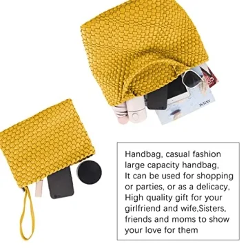 Chic Woven Tote Bag for All Occasions in Yellow