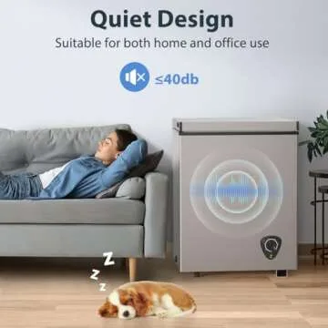 Lifeplus 3.5 Cubic Feet Chest Freezer for Home & Office