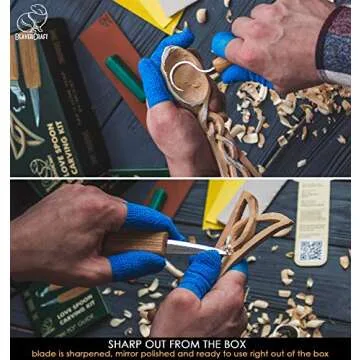BeaverCraft, Wood Whittling Kit for Beginners DIY04 - Spoon Carving Kit - Wood Carving Whittling Hobby Kit for Adults and Teens - Wood Carving Hook Knife - Woodworking Tools - Spoon Carving Tools