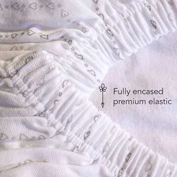 Organic Cotton Bassinet Sheets Set for Guava Lotus