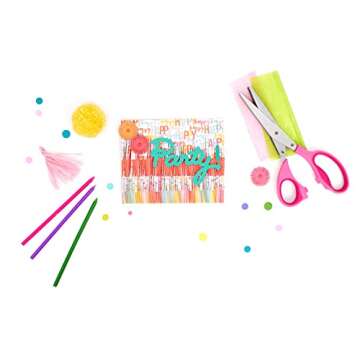 American Crafts 8 Inch Pink Fringe Scissors