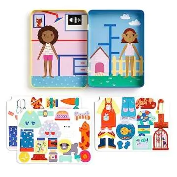 Mudpuppy I Can Be... A Chef! Magnetic Play Set from, Includes 2 Brightly Illustrated Background Scenes and 40+ Mix and Match Magnets, Perfect for Travel Activities on The Go!, Ages 4+