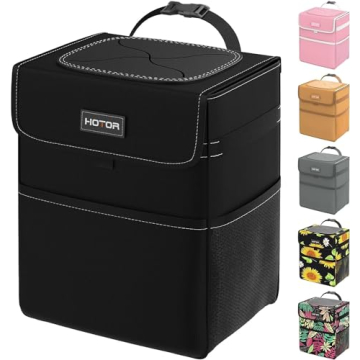 HOTOR Car Trash Can - Leak-Proof & Easy to Install