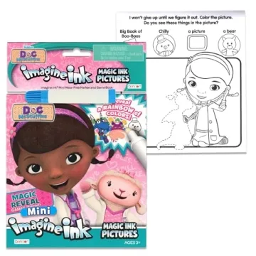 Disney Fancy Nancy Magic Ink Coloring Book Set with Stickers