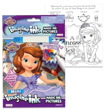 Disney Fancy Nancy Magic Ink Coloring Book Set with Stickers