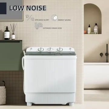 Elevon Portable Twin Tub Washing Machine for Small Spaces