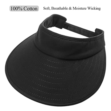 Sun Visor Hats Large Brim UV Protection for Summer Fun