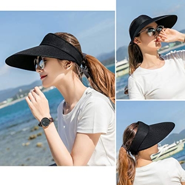 Sun Visor Hats Large Brim UV Protection for Summer Fun