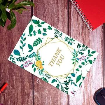 iMailer-12" x 15.5"(100pcs) Poly Mailer Envelope Gold Thank You Leaf Mailing Shipping Package Bags-Self Seal