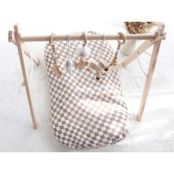 LifeTree Muslin Baby Lounger Cover Neutral, Newborn Slipcover Lounger Cover for Boys Girls Infant, S...