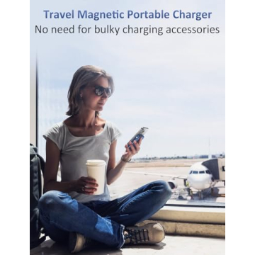 for Magsafe Battery Pack, Magnetic Portable Charger with Built in Cable, 10000mAh Power Bank, 20W Fast Charging Slim Travel Essential Battery Pack with LED Display, Compatible with iPhone 16/15/14/13