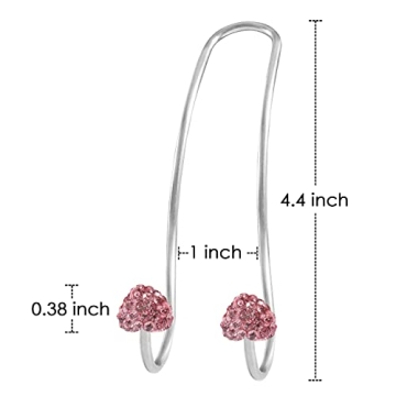 Chic Pink Car Hooks for Stylish Women - 2 Durable Heavy-duty Hangers