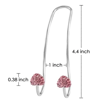 Chic Pink Car Hooks for Stylish Women - 2 Durable Heavy-duty Hangers
