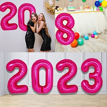 Giant Pink Number 5 Balloon for Birthday Party Decoration