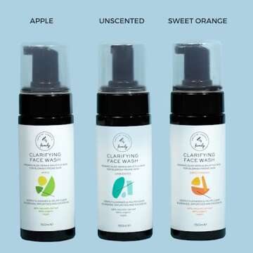 The Natural and Organic Family Clarifying Face Wash with Salicylic Acid - Facial Cleanser for Oily, Normal, and Combination Skin - Exfoliating, Pore Minimizing Formula for Teens