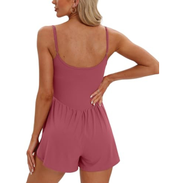Stylish Sleeveless Romper for Summer Outfits with Pockets